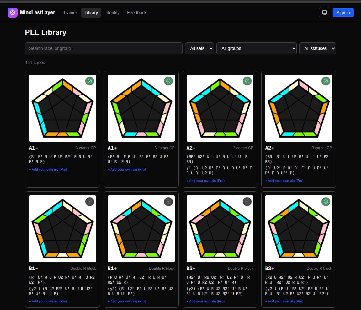 The full PLL library